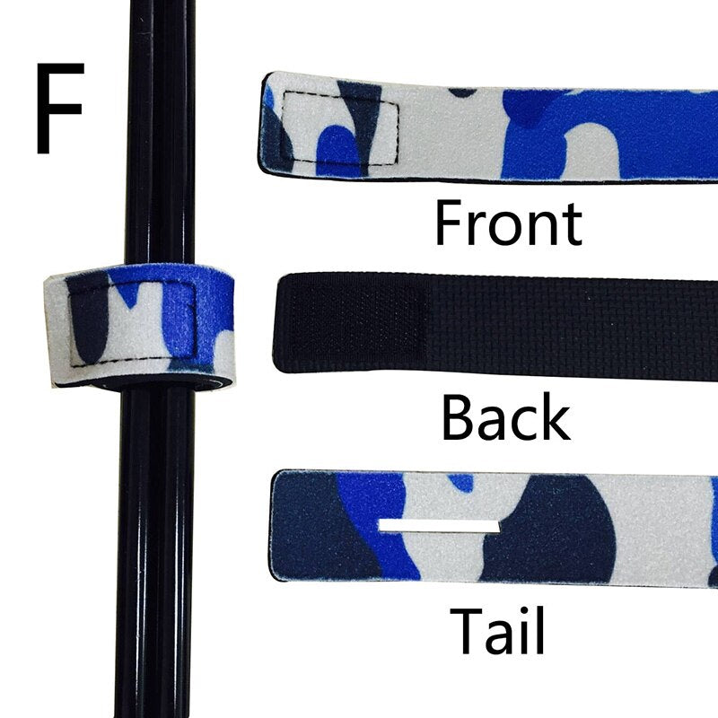 OUTKIT 2PCS New Fishing Tools Rod Tie Strap Belt Tackle Elastic Wrap Band Pole Holder Accessories Diving Materials Non-slip Firm