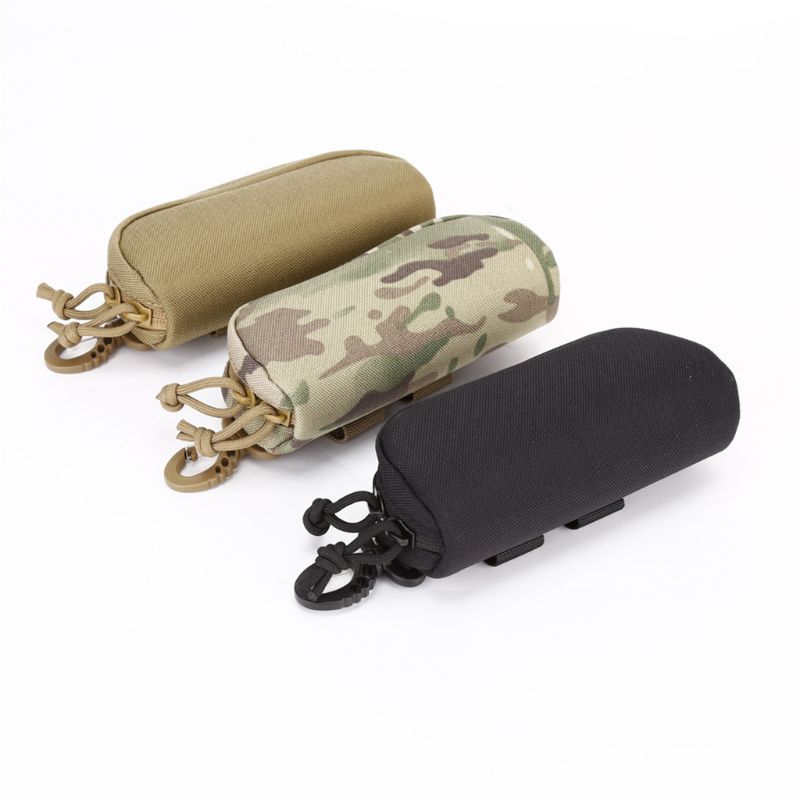 Outdoor Hunting Sunglasses Case Molle Pouch Storage Box Nylon Tactic Glasses Sunglasses