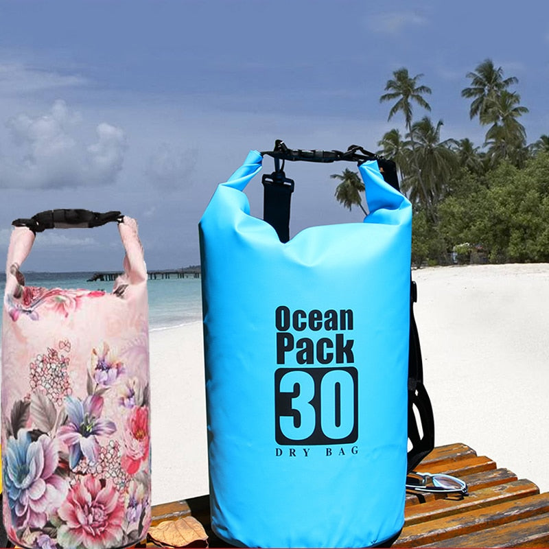 PVC 5L 10L 20L Outdoor Diving Compression Storage Waterproof Bag Dry Bag For Man Women Swimming