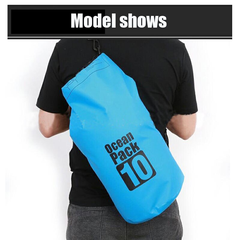 PVC 5L 10L 20L Outdoor Diving Compression Storage Waterproof Bag Dry Bag For Man Women Swimming