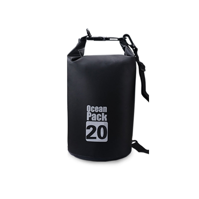 PVC 5L 10L 20L Outdoor Diving Compression Storage Waterproof Bag Dry Bag For Man Women Swimming