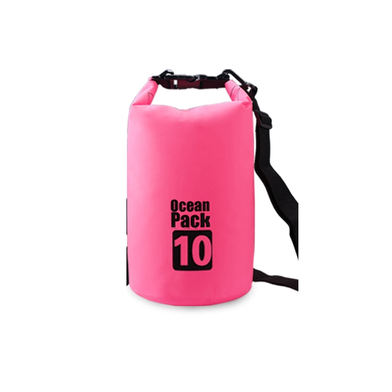 PVC 5L 10L 20L Outdoor Diving Compression Storage Waterproof Bag Dry Bag For Man Women Swimming