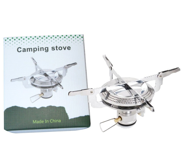Poratable folding outdoor stove cookware gas burner camping stove for hiking picnic BBQ gas stove