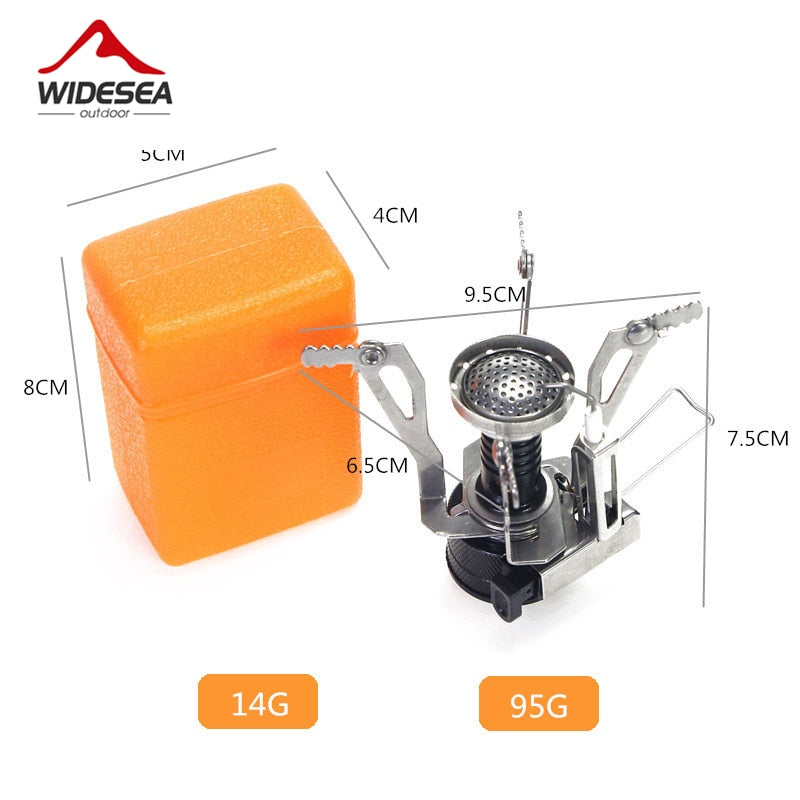 Portable folding outdoor stove cookware gas burner camping stove for hiking picnic BBQ gas stove