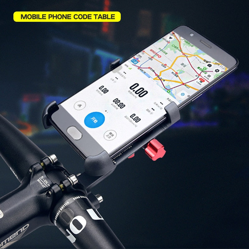 Promend Aluminum Alloy Bike Mobile Phone Holder Adjustable Bicycle Phone Holder Non-slip MTB Phone