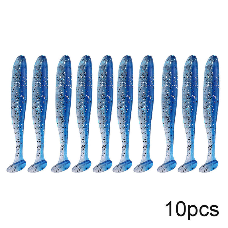 QXO 10pcs/Lot Soft Lures Silicone Bait 7cm 2g Goods For Fishing Sea Fishing Pva Swimbait Wobblers Artificial Tackle