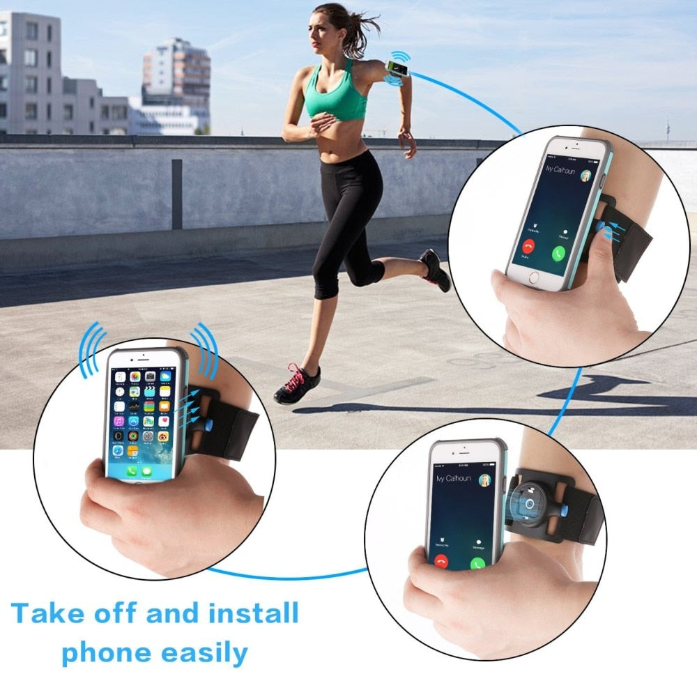Quick Release Running Bag Phone Holder Men Women Armband/Wristband Running Belt Cycling Gym Arm Band