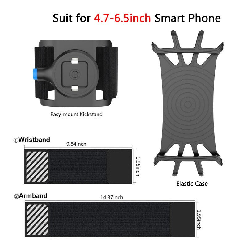 Quick Release Running Bag Phone Holder Men Women Armband/Wristband Running Belt Cycling Gym Arm Band