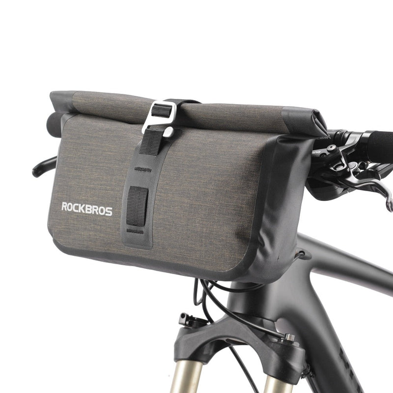 5-6L Bicycle Bag Waterproof Front Reflectice Tube Bag Large Capacity Handlebar Bag Front Pannier