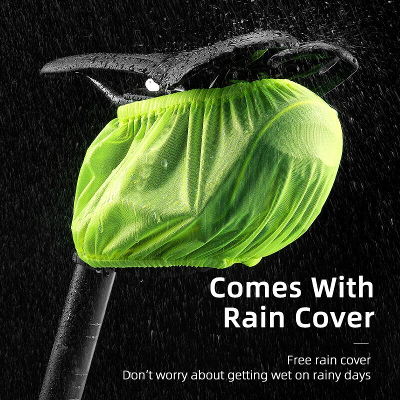 Bicycle Bag MTB Road Luminous Saddle Bags Seat Cycling Tail Rear Pouch Bag With Rain Cover