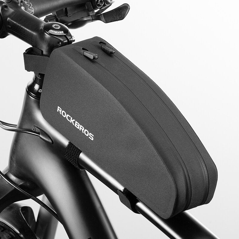 Bicycle Bag Rainproof Top Front Tube Parcel Big Capacity Nylon Ultralight Double Zipper Pocket
