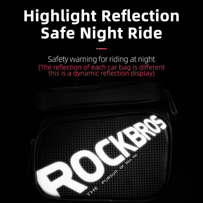Bicycle Bag Rainproof Touch Screen Phone Top Tube Bag MTB Road Bike Frame Front Saddle Bag & Pannier
