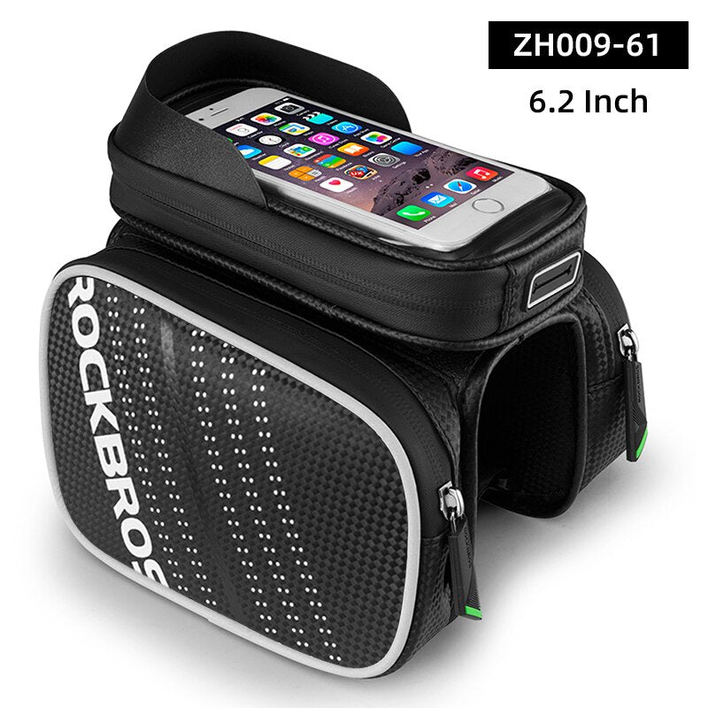 Bicycle Bag Rainproof Touch Screen Phone Top Tube Bag MTB Road Bike Frame Front Saddle Bag & Pannier