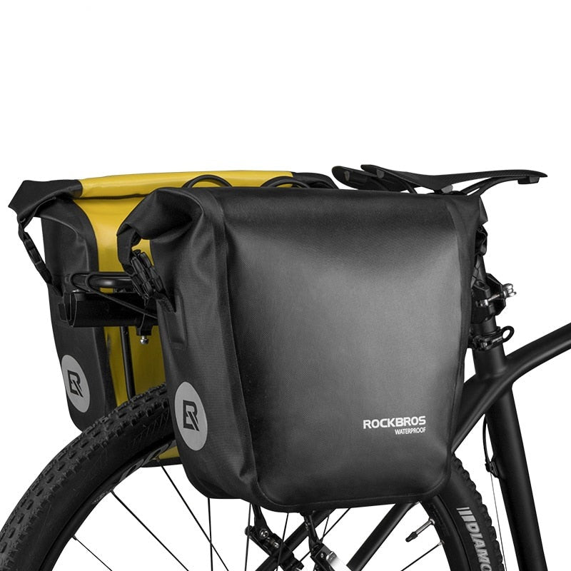 Bicycle Bag Waterproof 10-18L Portable Bike Bag Pannier Rear Rack Tail Seat Trunk Pack Cycling