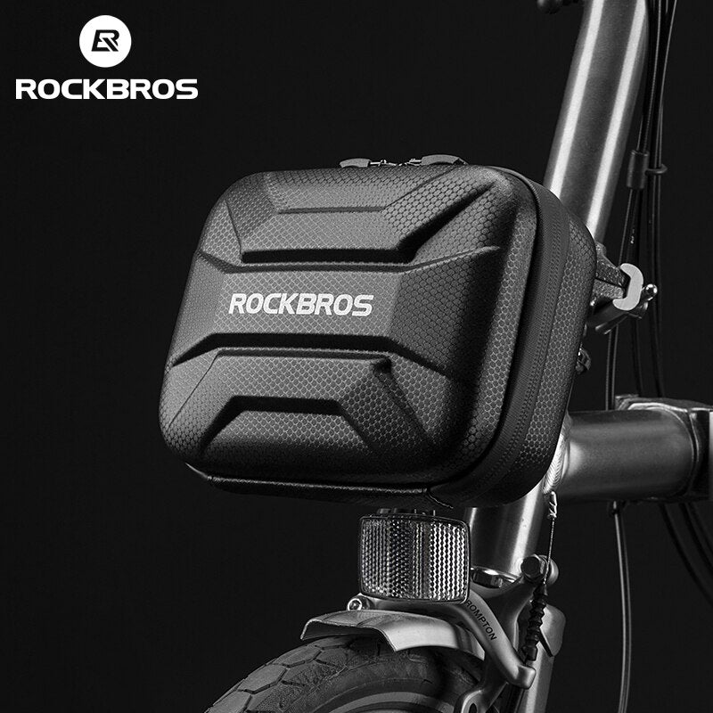 Bicycle Bag Waterproof Hard Shell Bike Bag Front Electric Scooter Panniers Reflective Storage Case
