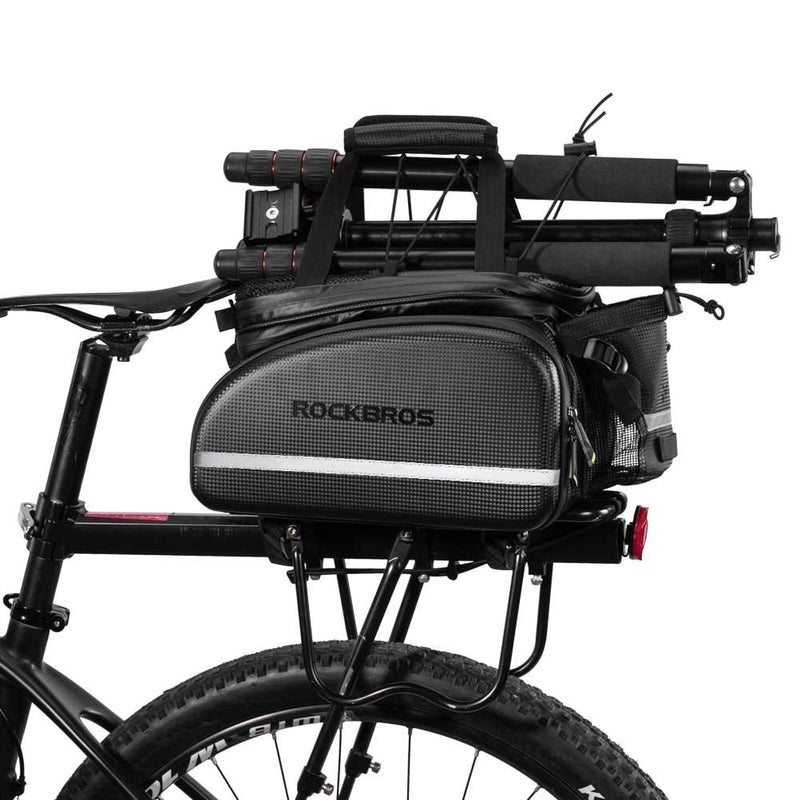 Bicycle Carrier Bag Bike Rack Bag Trunk Pannier Cycling Multifunctional Travel Bag with Rain Cover