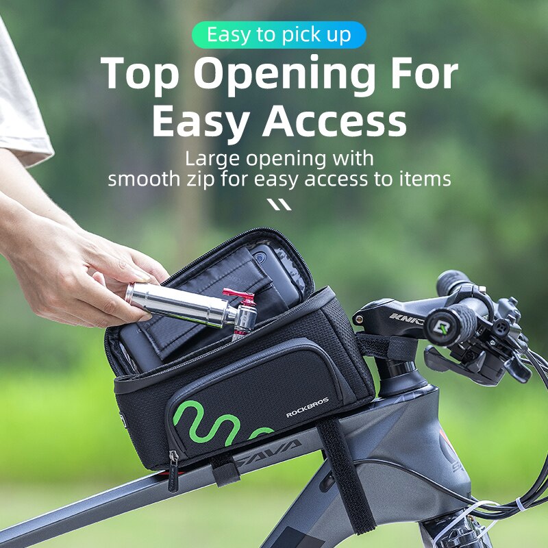 Bicycle Frame Bag Cycling Touch Screen Cycling Bag Top Front Tube