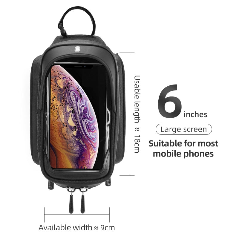 Bicycle Frame Bag Cycling Touch Screen Cycling Bag Top Front Tube