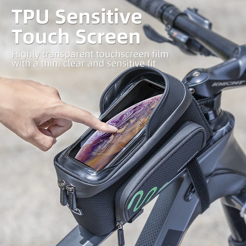 Bicycle Frame Bag Cycling Touch Screen Cycling Bag Top Front Tube