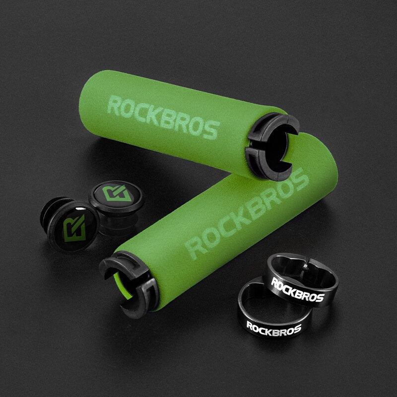 Bicycle Grips MTB Silicone Sponge Handlebar Grips Anti-skid Shock-absorbing Soft Bike Grips