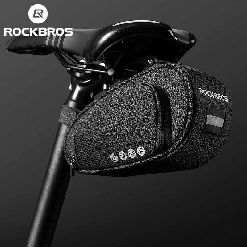 Bicycle Rear Bag Feflective Waterproof Saddle Seatpost Cycling Storage Panniers Folding Bike Tail Bags