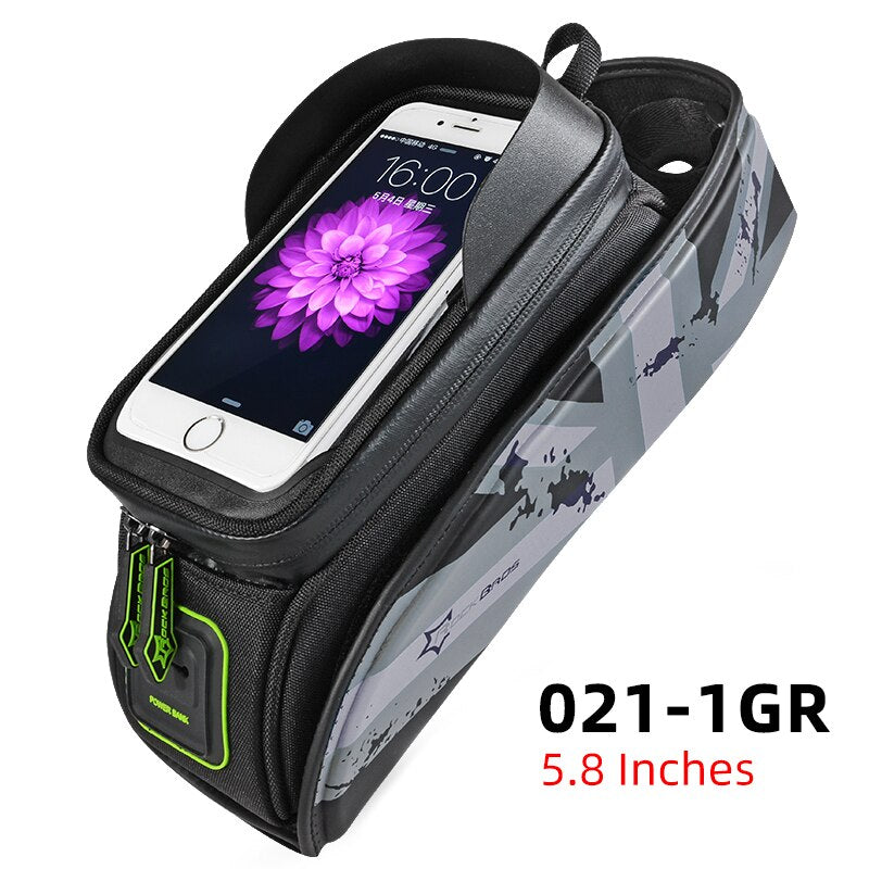 Bike Bag Front Phone Bicycle Bag For Bicycle Tube Waterproof Touch Screen Saddle Package For 5.8 /6 Bike Accessories