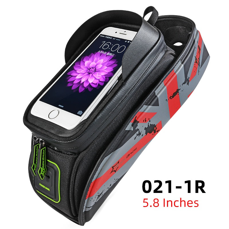 Bike Bag Front Phone Bicycle Bag For Bicycle Tube Waterproof Touch Screen Saddle Package For 5.8 /6 Bike Accessories