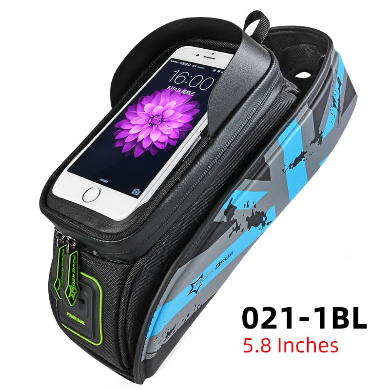 Bike Bag Front Phone Bicycle Bag For Bicycle Tube Waterproof Touch Screen Saddle Package For 5.8 /6 Bike Accessories