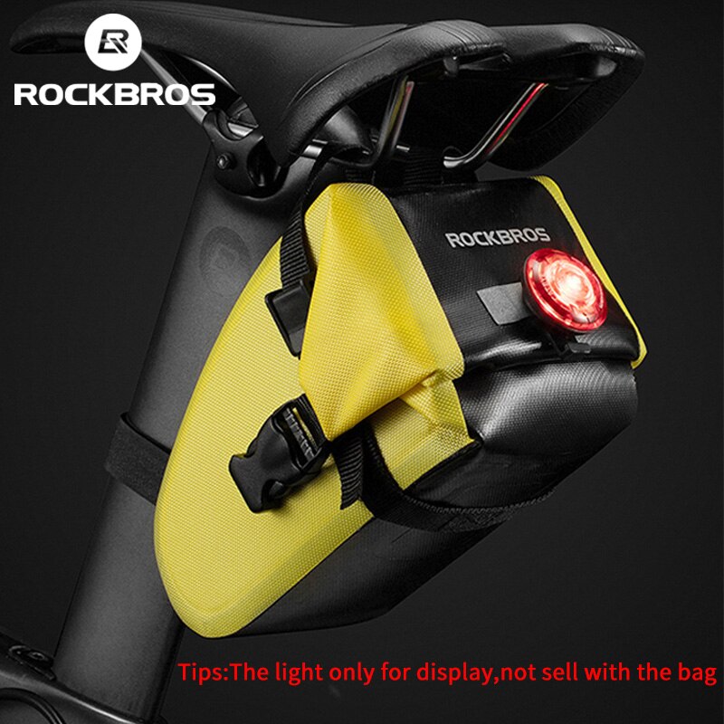 Bike Bag Portable Rainproof TPU Highlight Reflective Strip Saddle Folding Parcel Big Capacity Pocket