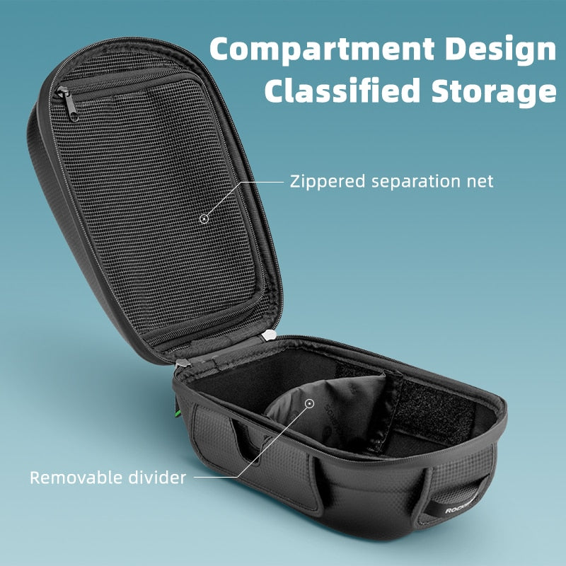 Bike Bag Waterproof Hard Shell Hang Rear Reflective Light Load-Bearing Saddle Bag EVA Large Capacity