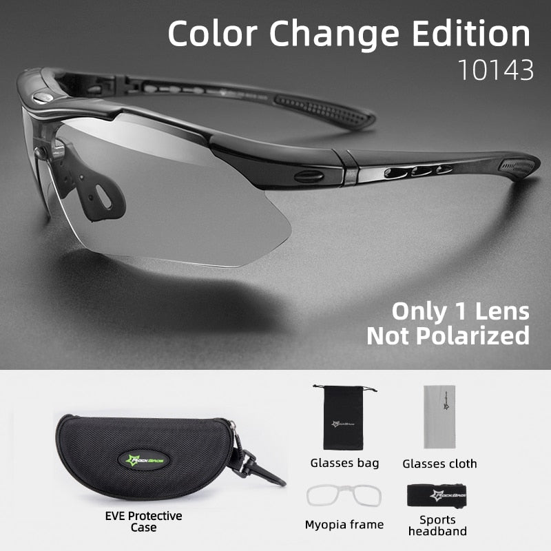 Cycling Glasses Photochromic Bicycle Sports Sunglasses Men Women UV400 MTB Road Bike