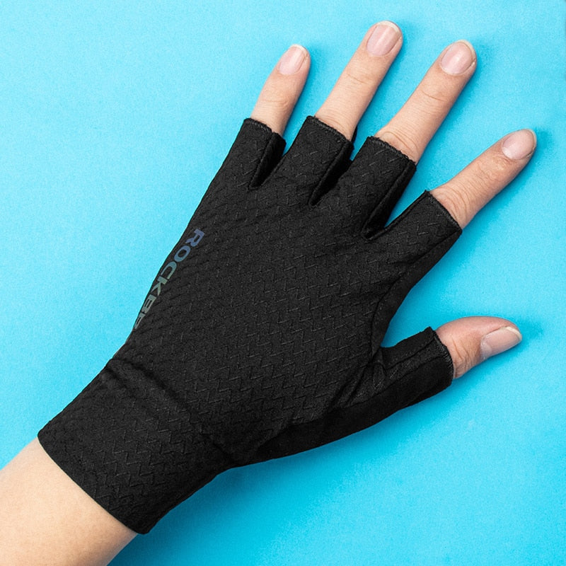 Cycling Gloves Autumn Spring MTB Bike Gloves SBR Pad Half Finger Breathable Shockproof Gloves