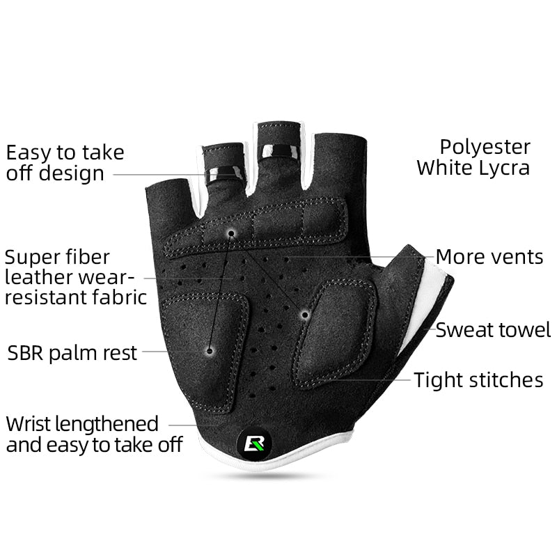 Cycling Gloves for Children Summer Balance Bike Roller Skating Breathable SBR Shockproof Half Gloves