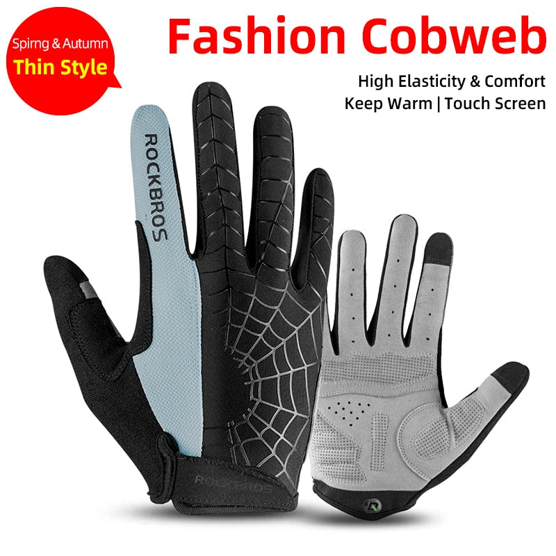Cycling Men's Gloves Spring Autumn Bike Cycling Gloves Sports Shockproof Breathable Gloves