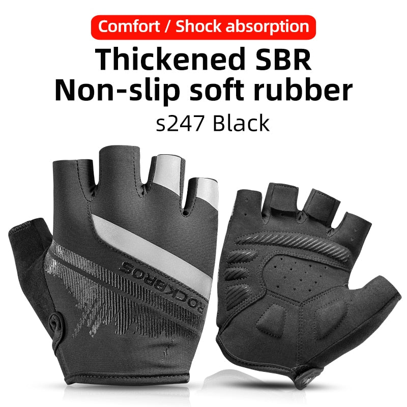 Cycling Men's Gloves Spring Autumn Bike Cycling Gloves Sports Shockproof Breathable Gloves