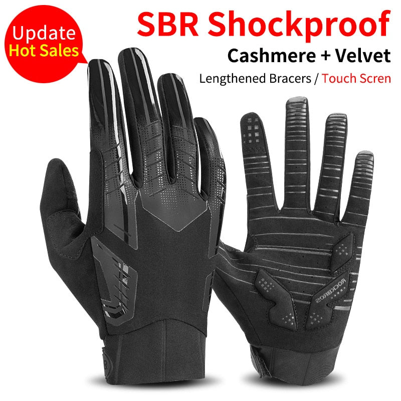 Cycling Men's Gloves Spring Autumn Bike Cycling Gloves Sports Shockproof Breathable Gloves