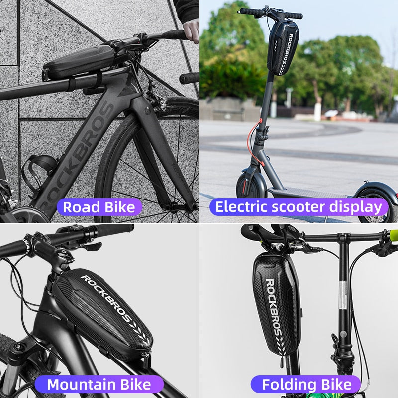 Hard Shell Front Frame Scooter Hanging Bag Waterproof MTB Road Bike Folding Bag Multifunctional