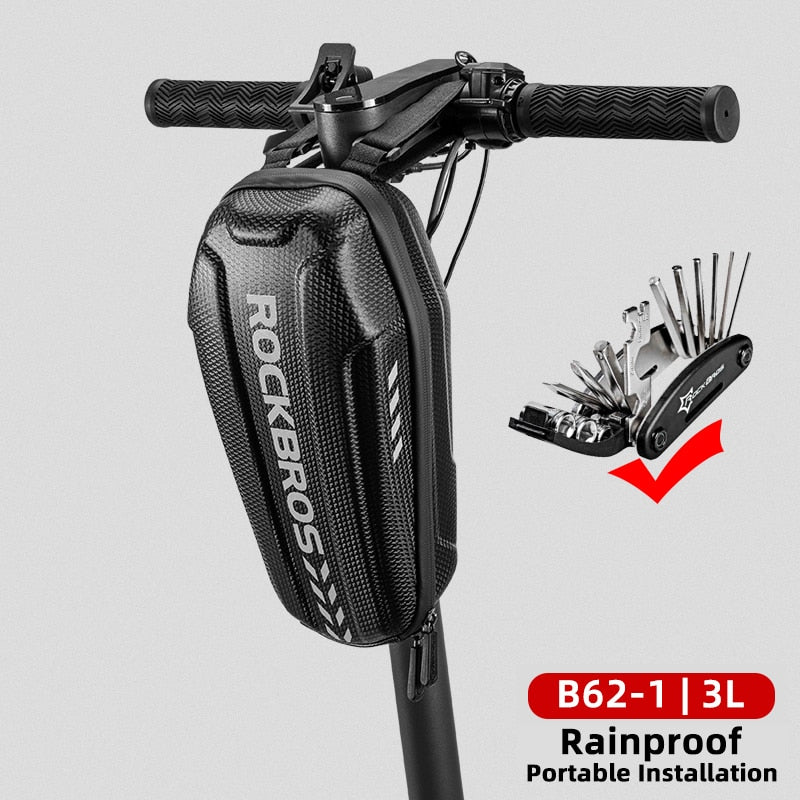 Hard Shell Front Frame Scooter Hanging Bag Waterproof MTB Road Bike Folding Bag Multifunctional
