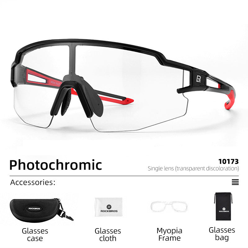 Photochromic Cycling Glasses Bike Bicycle Glasses Sports Men's Sunglasses