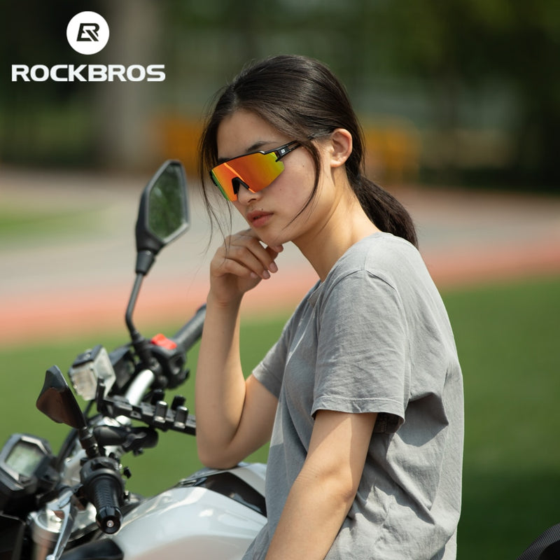 Photochromic Cycling Glasses Polarized Built-in Myopia Frame Sports Sunglasses Men Women
