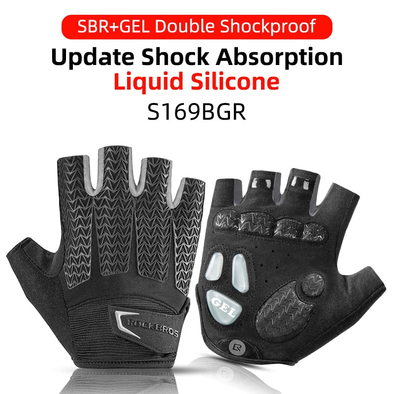 Touch Screen Cycling Gloves MTB Bike Bicycle Gloves GEL Pad Shockproof Half Finger Mittens Gloves