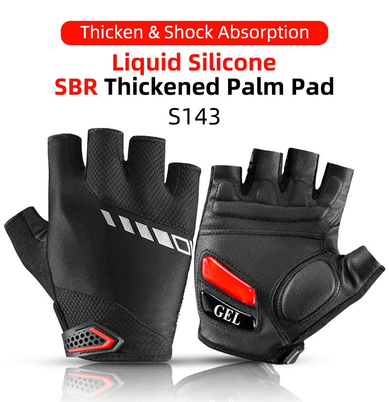 Touch Screen Cycling Gloves MTB Bike Bicycle Gloves GEL Pad Shockproof Half Finger Mittens Gloves