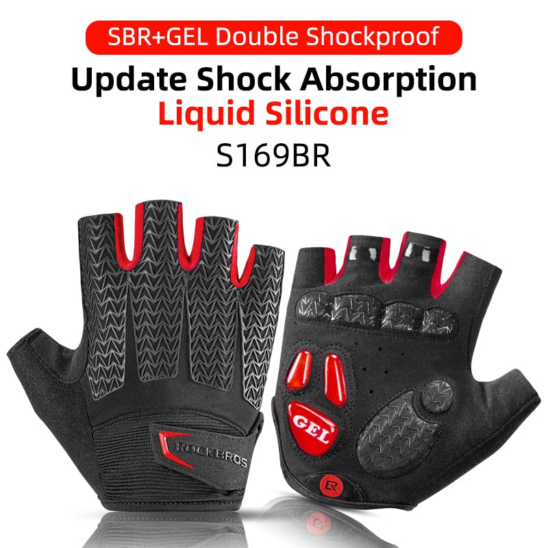 Touch Screen Cycling Gloves MTB Bike Bicycle Gloves GEL Pad Shockproof Half Finger Mittens Gloves