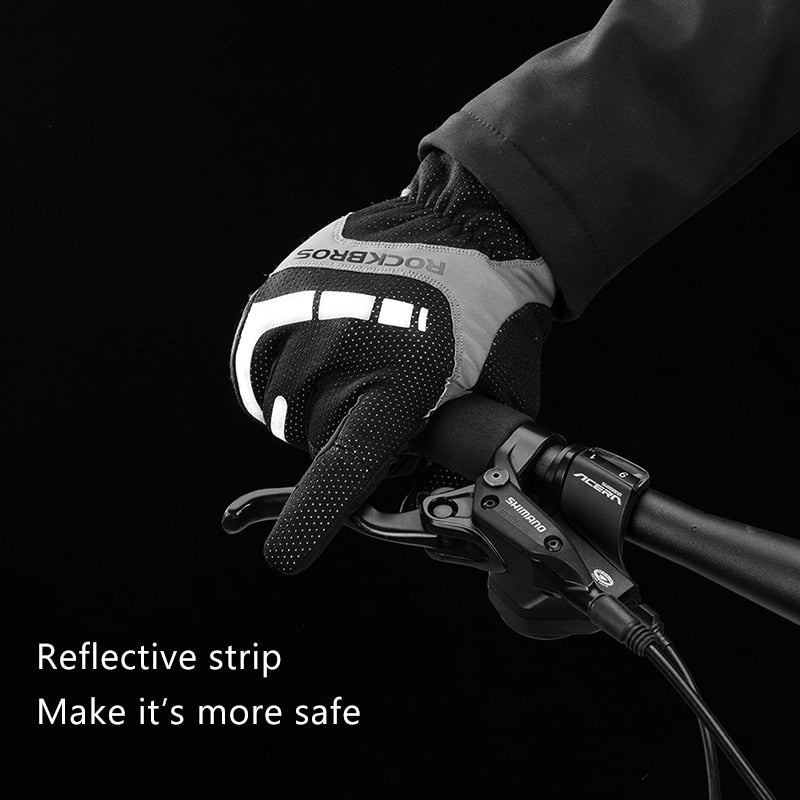 Touch Screen Cycling Gloves Autumn Winter Thermal Windproof Bicycle Gloves Thick Sport Gloves