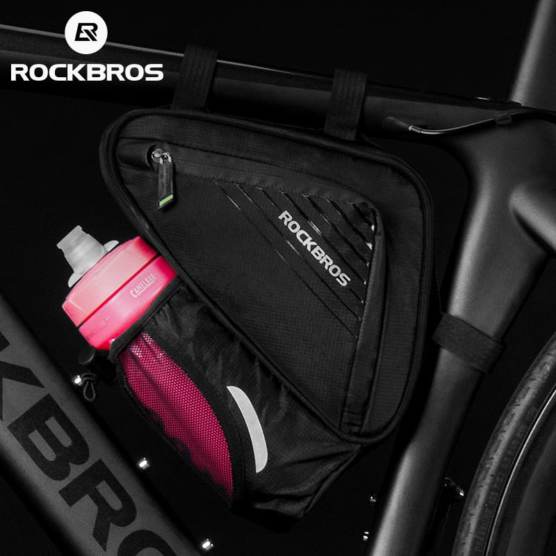 Triangle Bottle Bag Bicycle Saddle Bag Top Tube Bike Phone Bag MTB Road Bike Side Opening Bag