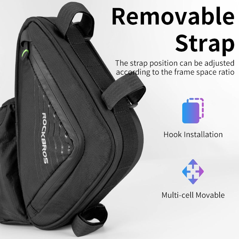 Triangle Bottle Bag Bicycle Saddle Bag Top Tube Bike Phone Bag MTB Road Bike Side Opening Bag