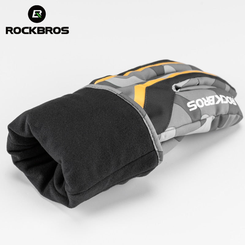 Warm Moto Gloves Winter Windproof Waterproof Motorcycle MTB Gloves TPU Touch Screen Friendly