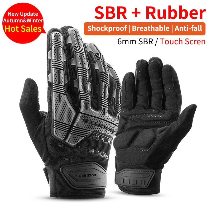 Windproof Cycling Gloves Touch Screen Riding MTB Bike Bicycle Gloves Thermal Gloves