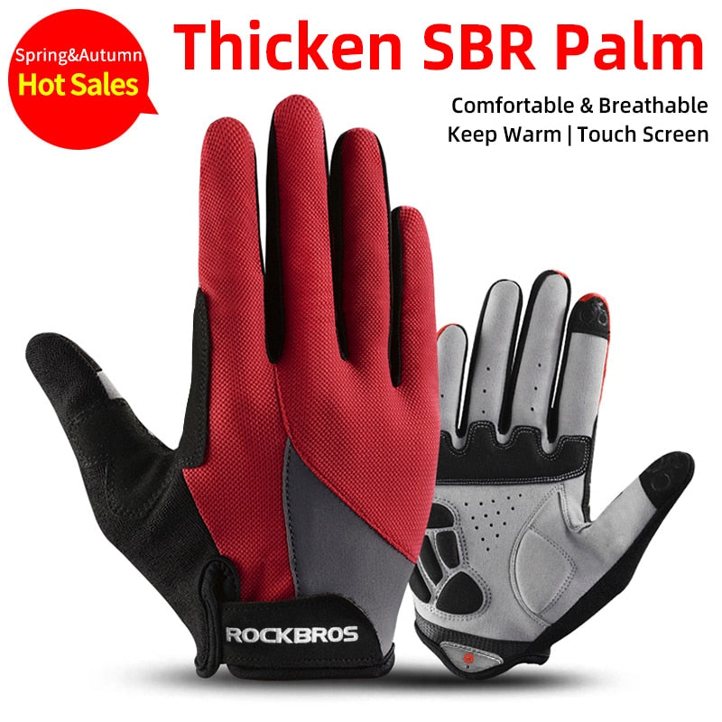 Windproof Cycling Gloves Touch Screen Riding MTB Bike Bicycle Gloves Thermal Gloves