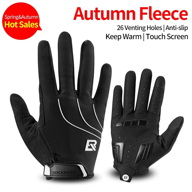 Windproof Cycling Gloves Touch Screen Riding MTB Bike Bicycle Gloves Thermal Gloves